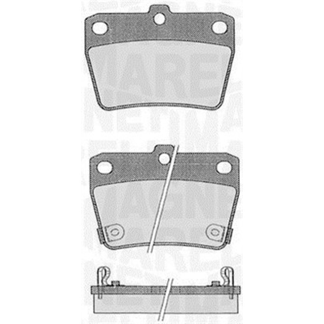 Klocki hamulcowe - komplet MAGNETI MARELLI 363916060578