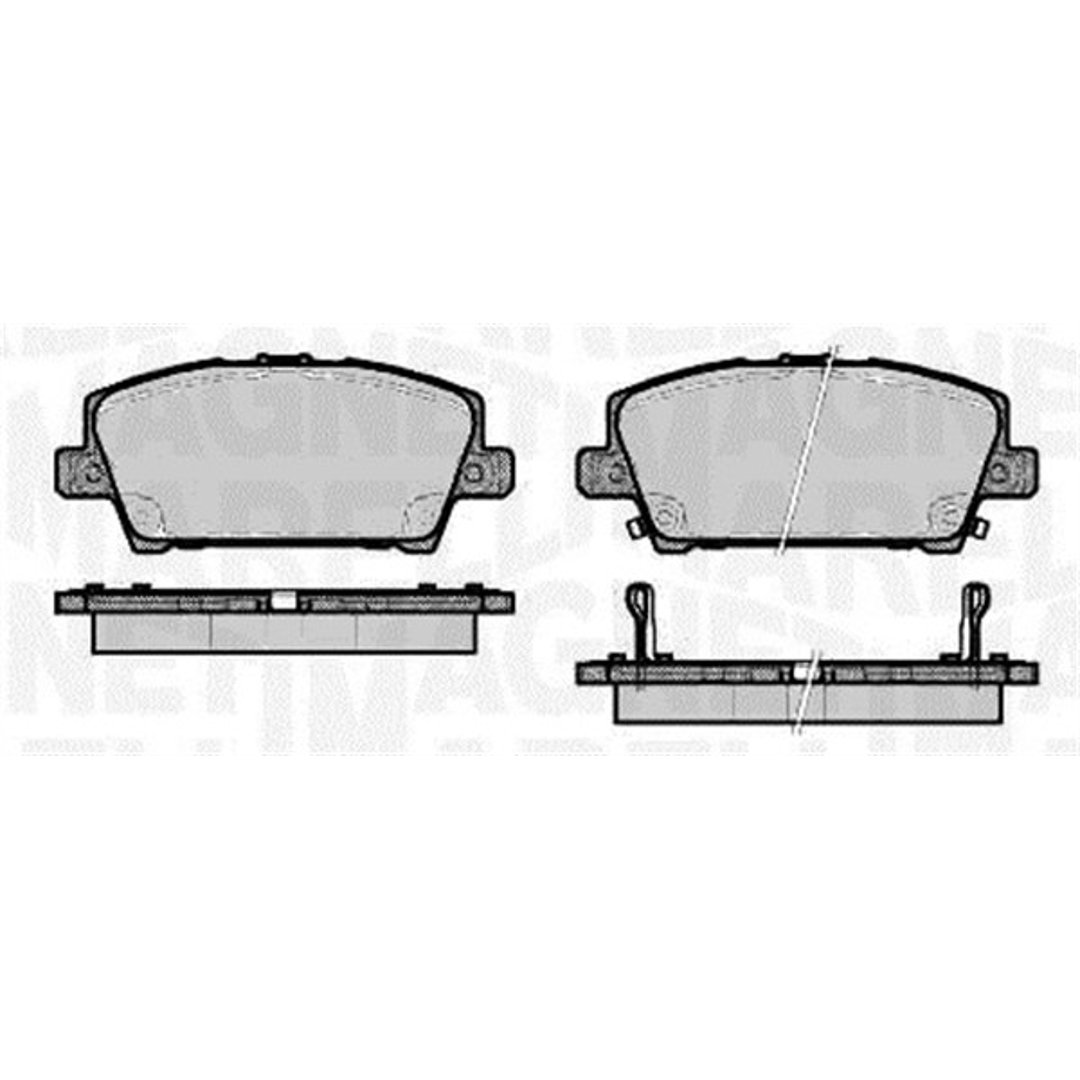 Klocki hamulcowe - komplet MAGNETI MARELLI 363916060620