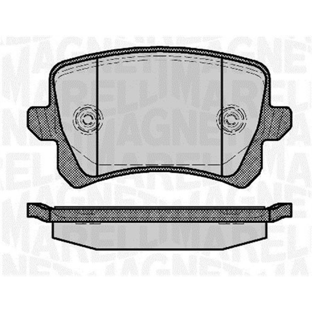 Klocki hamulcowe - komplet MAGNETI MARELLI 363916060658