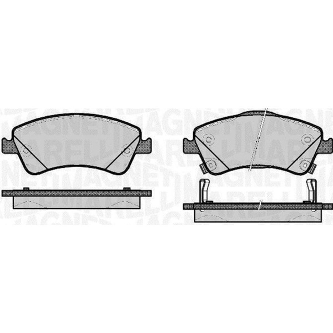 Klocki hamulcowe - komplet MAGNETI MARELLI 363916060665