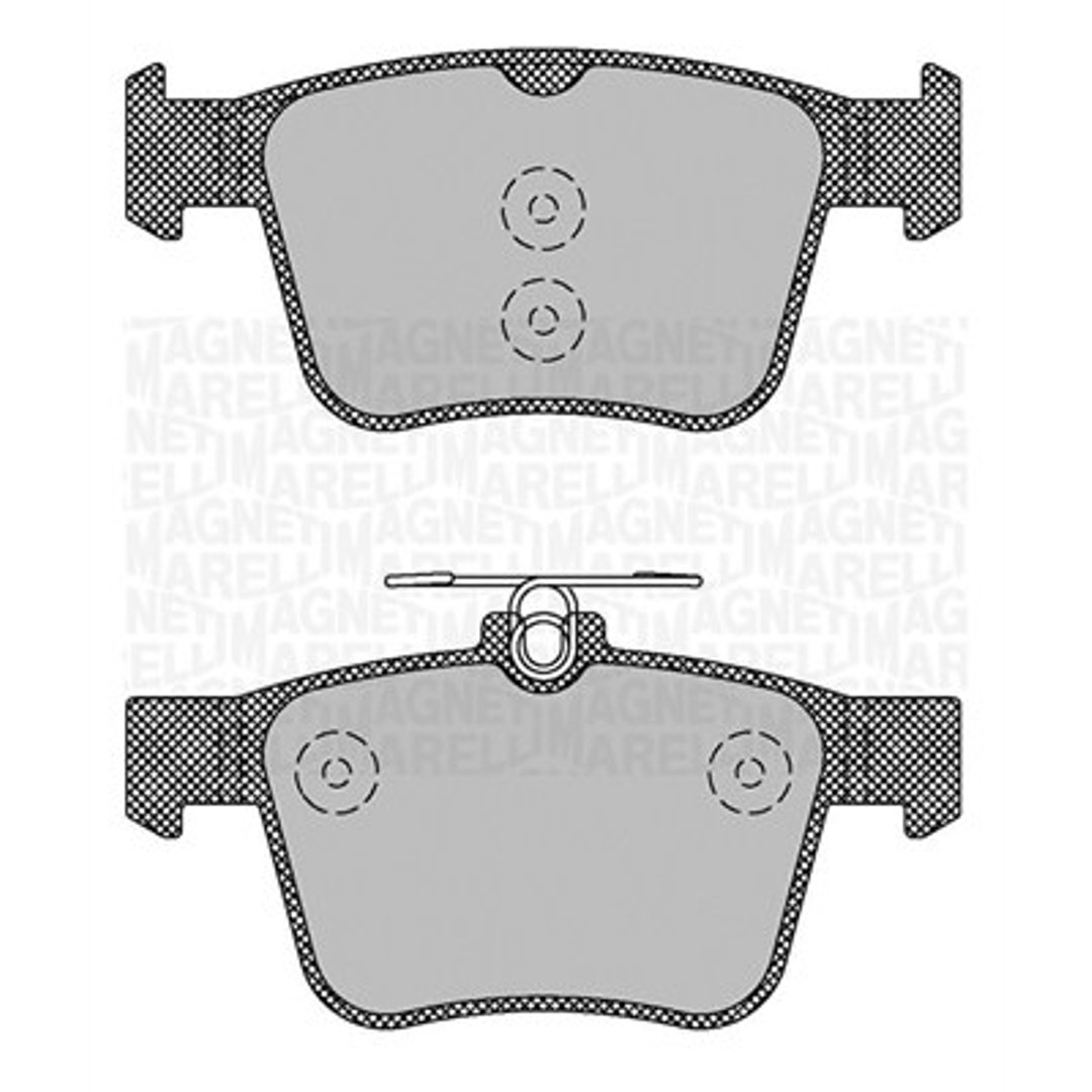 Klocki hamulcowe - komplet MAGNETI MARELLI 363916060713