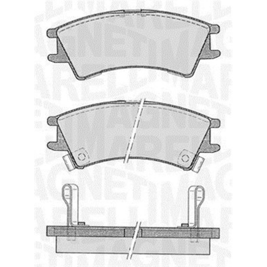 Klocki hamulcowe - komplet MAGNETI MARELLI 363916060800