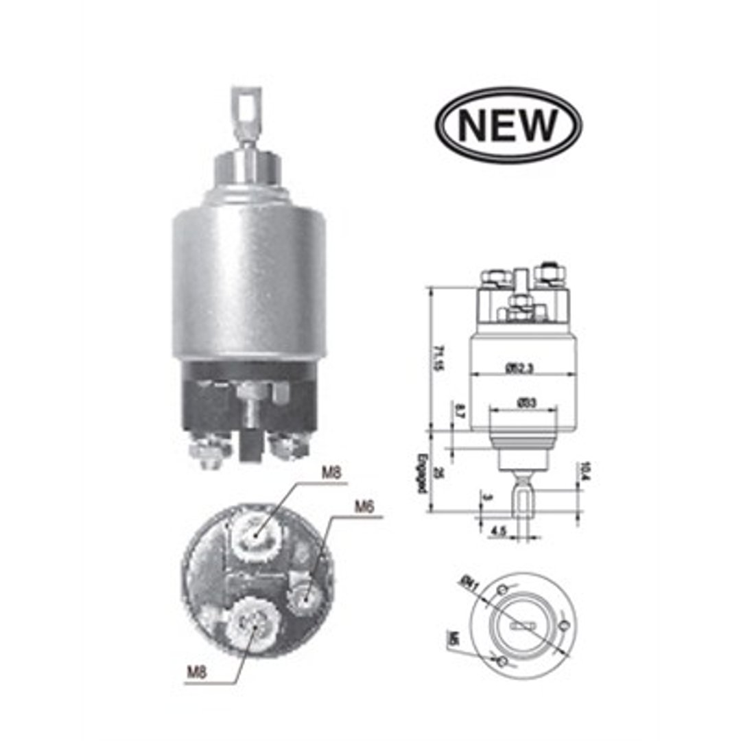 MAGNETI MARELLI Włącznik elektromagnetyczny, rozrusznik 940113050543