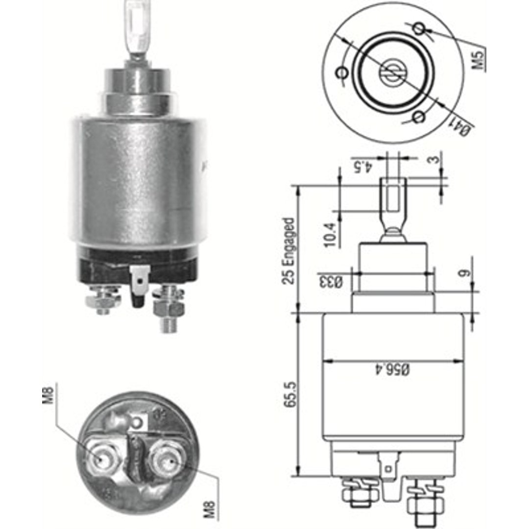 MAGNETI MARELLI Włącznik elektromagnetyczny, rozrusznik MAGNETI MARELLI 940113050273