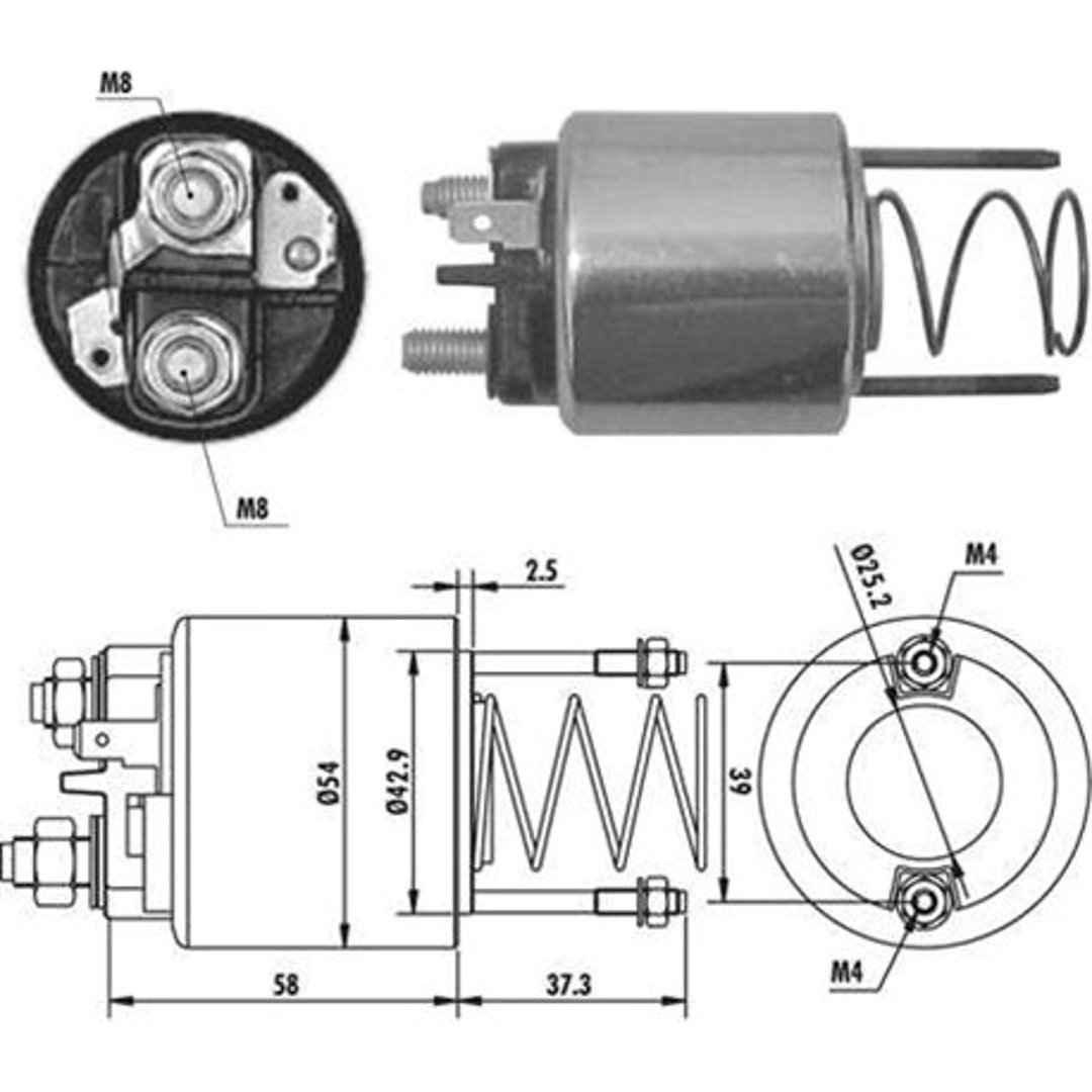 Elektromagnes rozrusznika MAGNETI MARELLI 940113050382