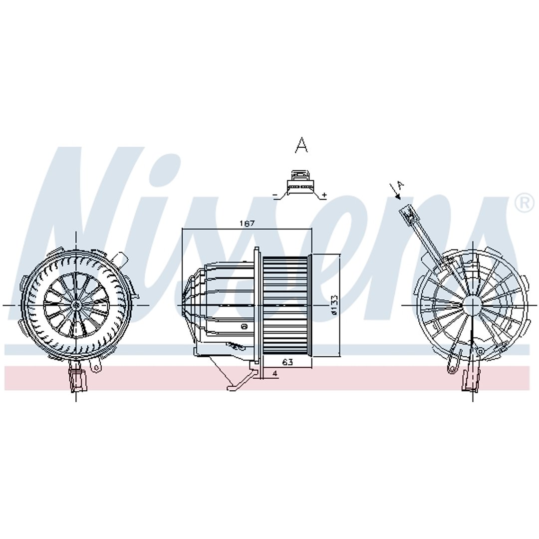 NISSENS Wentylator wnętrza 87428