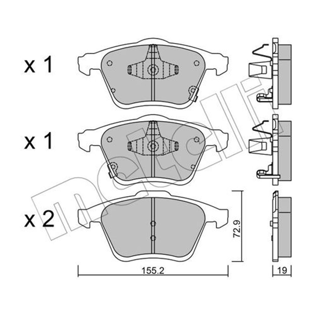 Klocki hamulcowe METELLI 22-0805-0