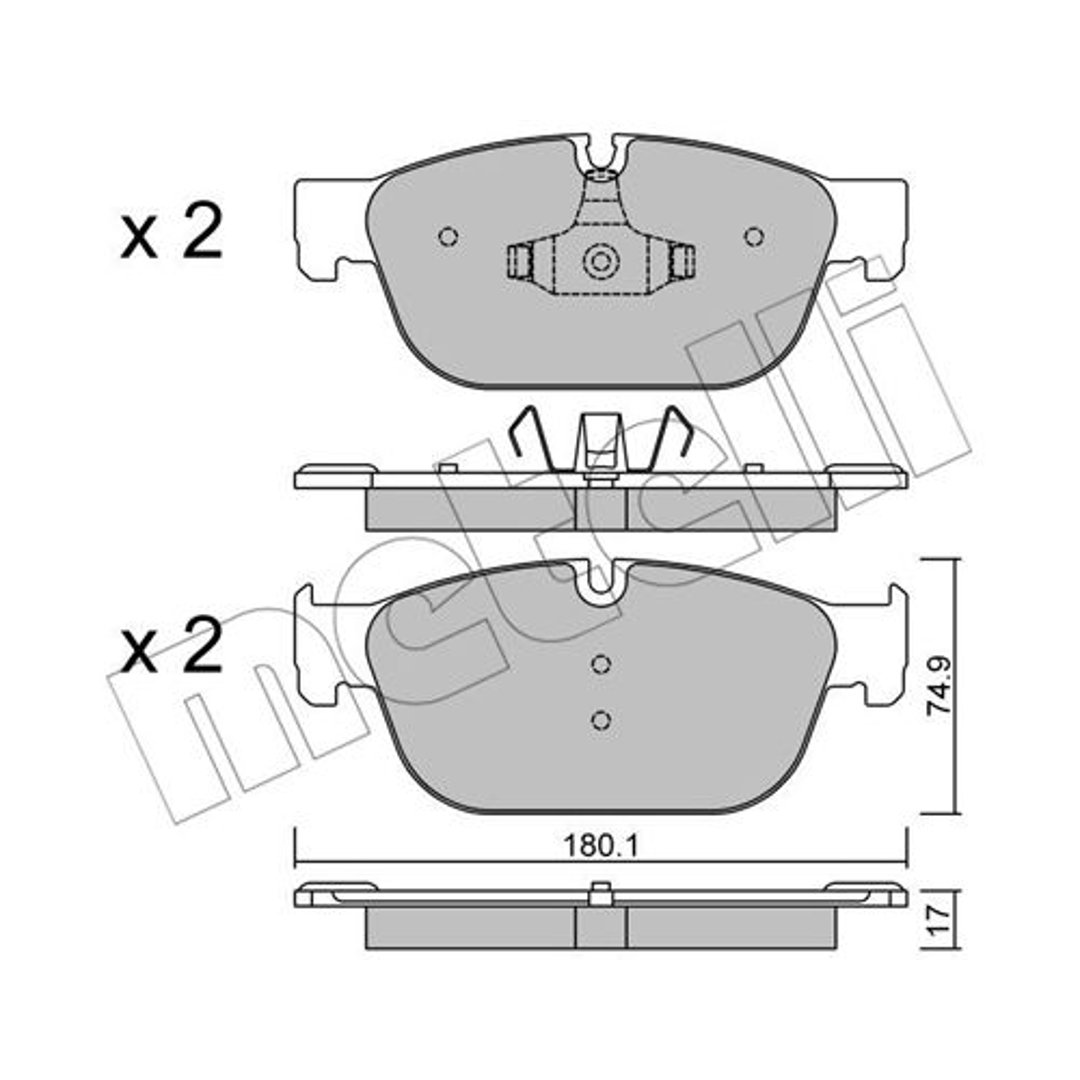 Klocki hamulcowe METELLI 22-0854-0