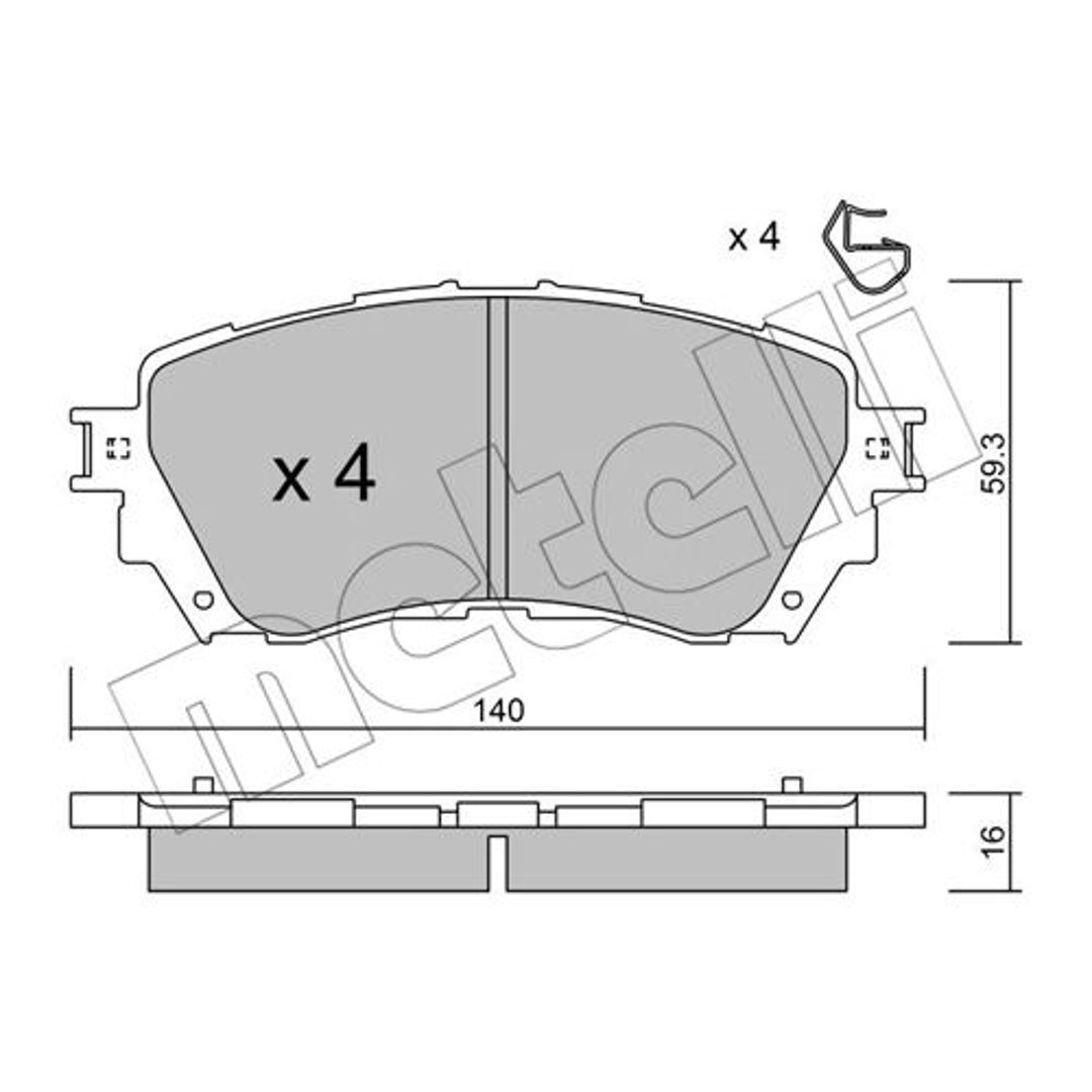 Klocki hamulcowe METELLI 22-0994-0