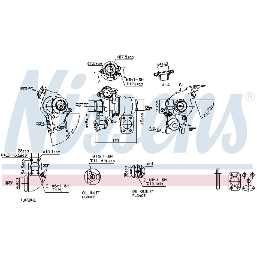 NISSENS Turbosprężarka NISSENS 93061 nowa) OE 0375Q2 0375Q3 93061