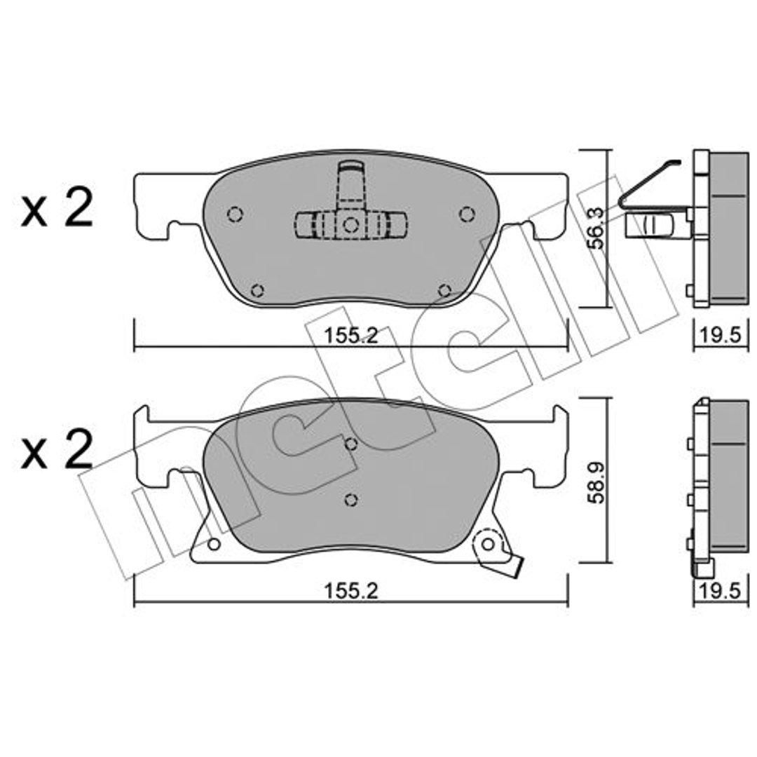 Klocki hamulcowe METELLI 22-1114-0