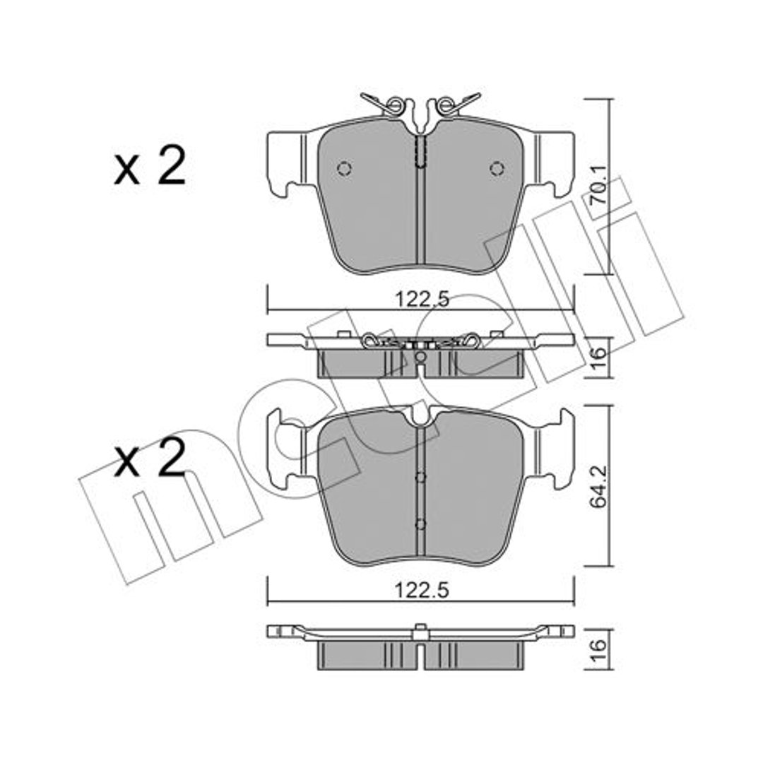 Klocki hamulcowe METELLI 22-1135-0