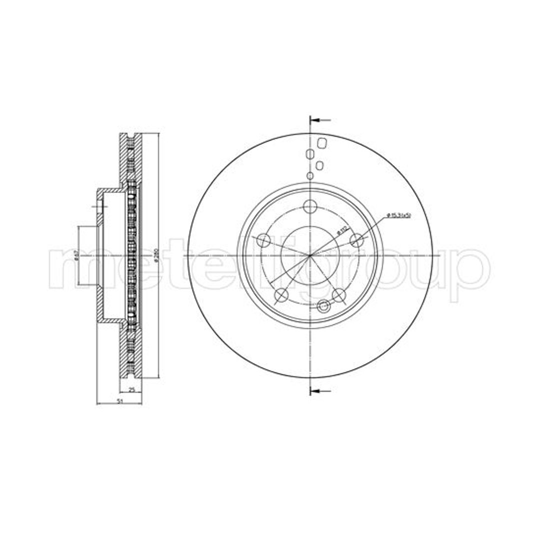 Tarcza hamulcowa METELLI 23-1438C