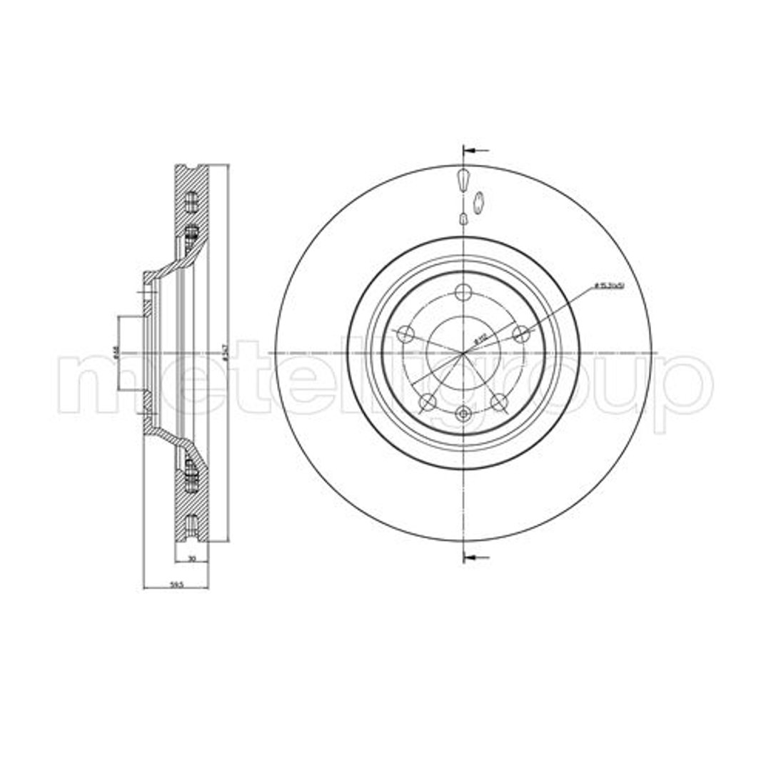 Tarcza hamulcowa METELLI 23-0868C