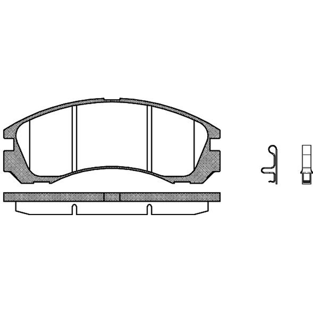 Klocki hamulcowe - komplet REMSA 0354.32