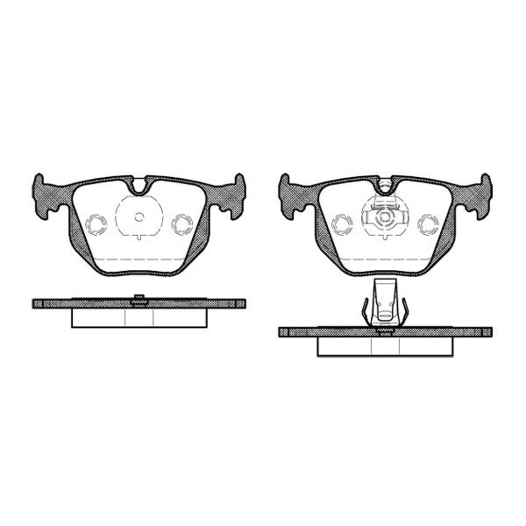 Klocki hamulcowe - komplet REMSA 0381.20