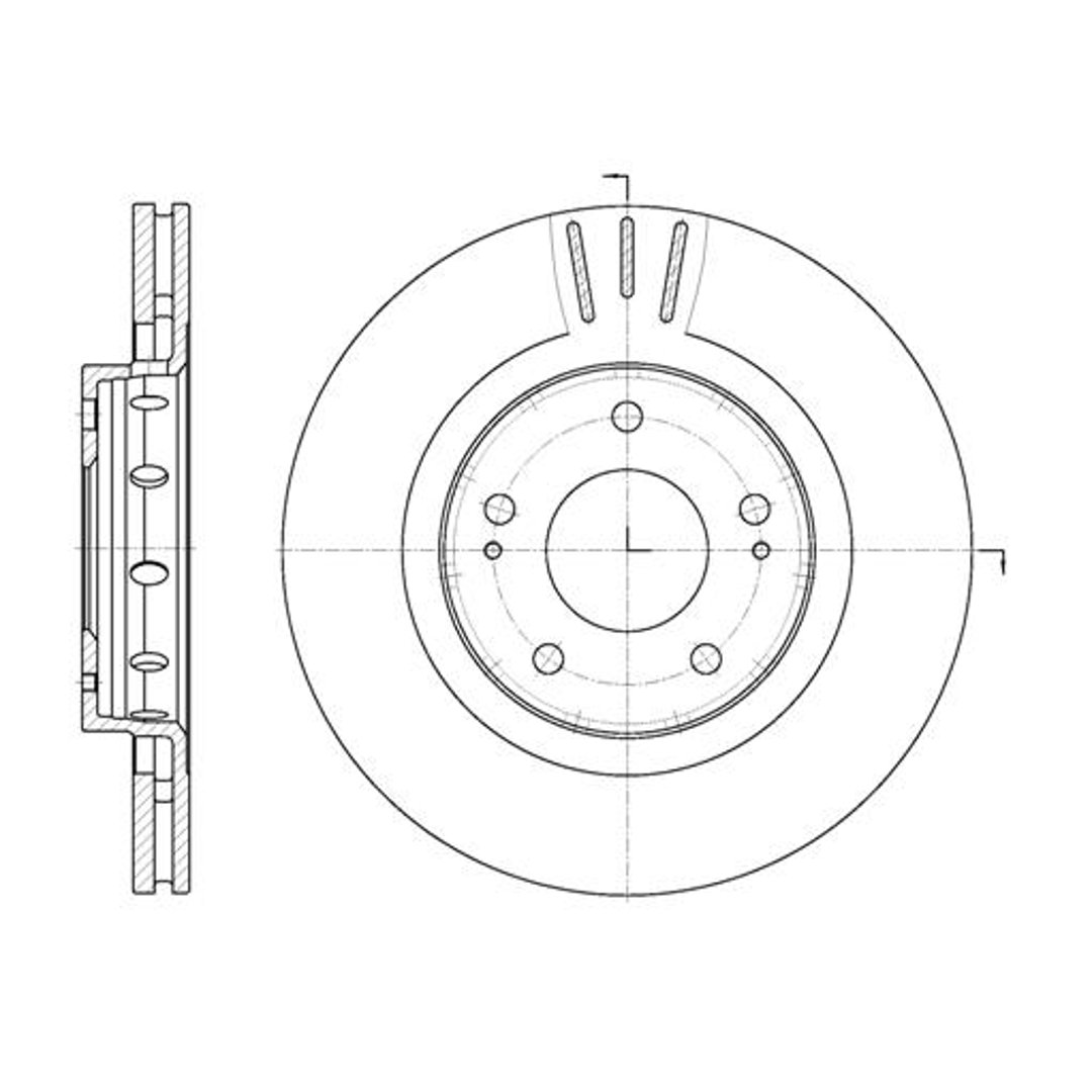 Tarcza hamulcowa REMSA 6896.10