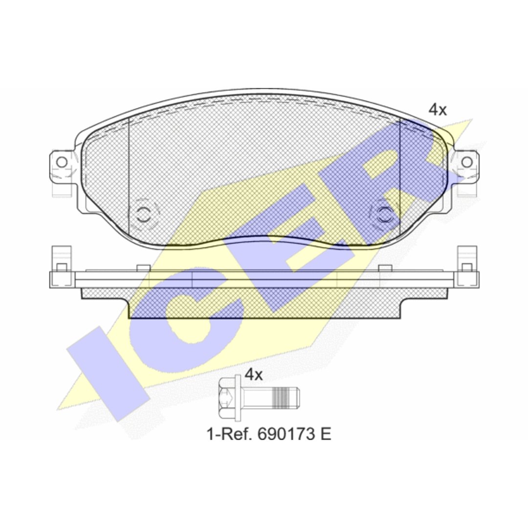 Klocki hamulcowe ICER 142219