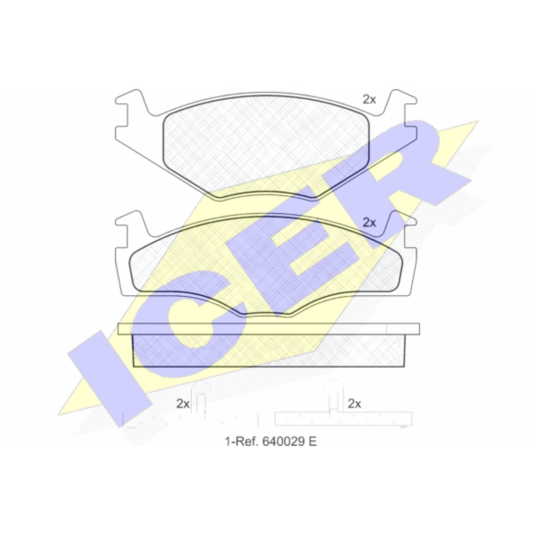 Klocki hamulcowe ICER 180460