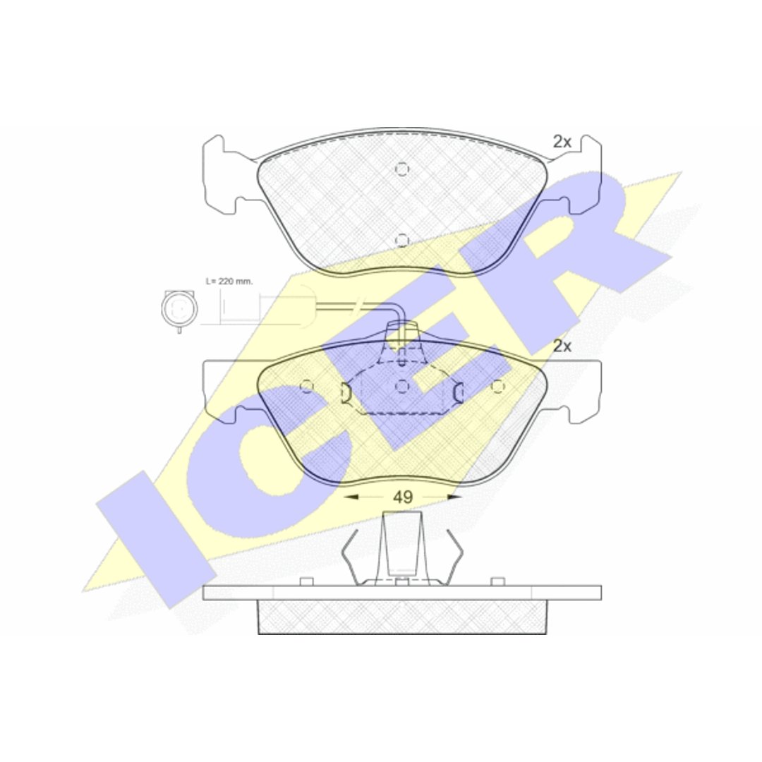 Klocki hamulcowe ICER 181125