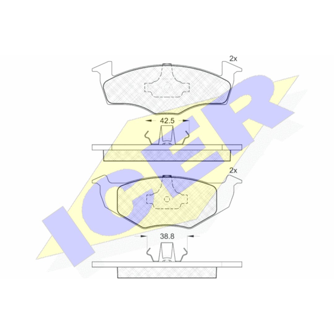 Klocki hamulcowe ICER 181178
