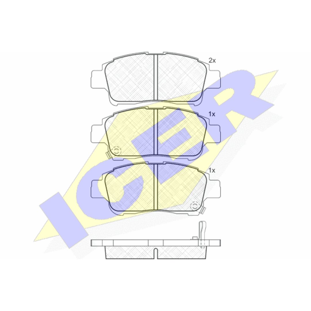 Klocki hamulcowe ICER 181304