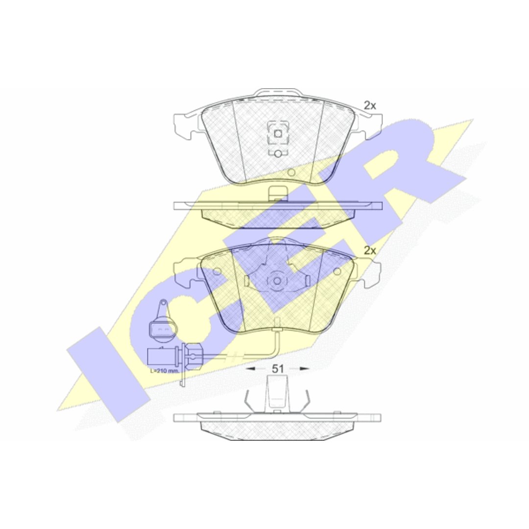 Klocki hamulcowe ICER 181531