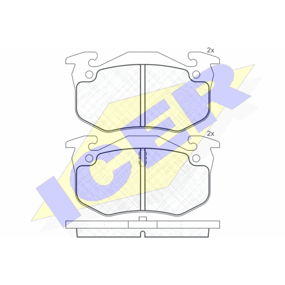 Klocki hamulcowe ICER 180649