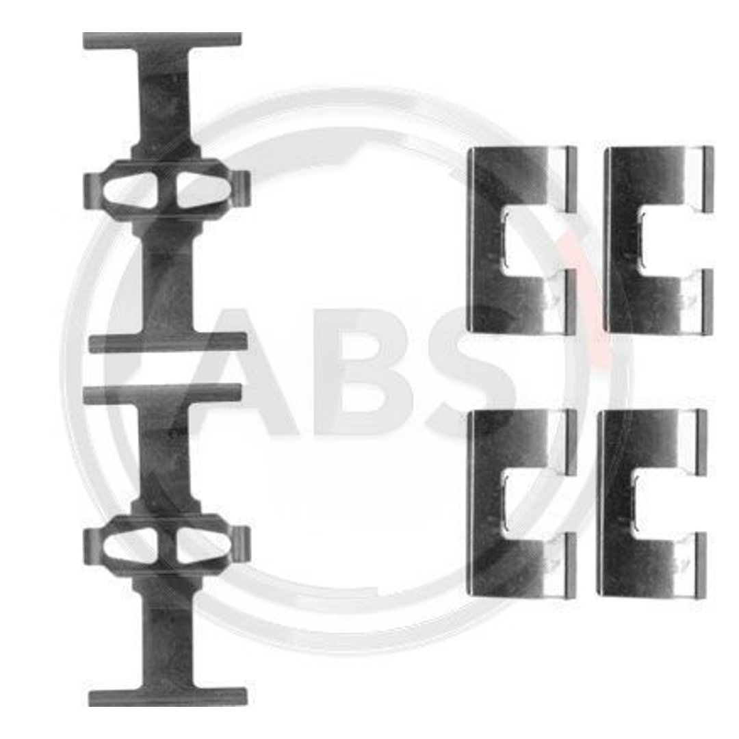 ABS All Brake Systems ABS 1203q akcesoria zestawu, nakładki na hamulce tarczowe 1203Q
