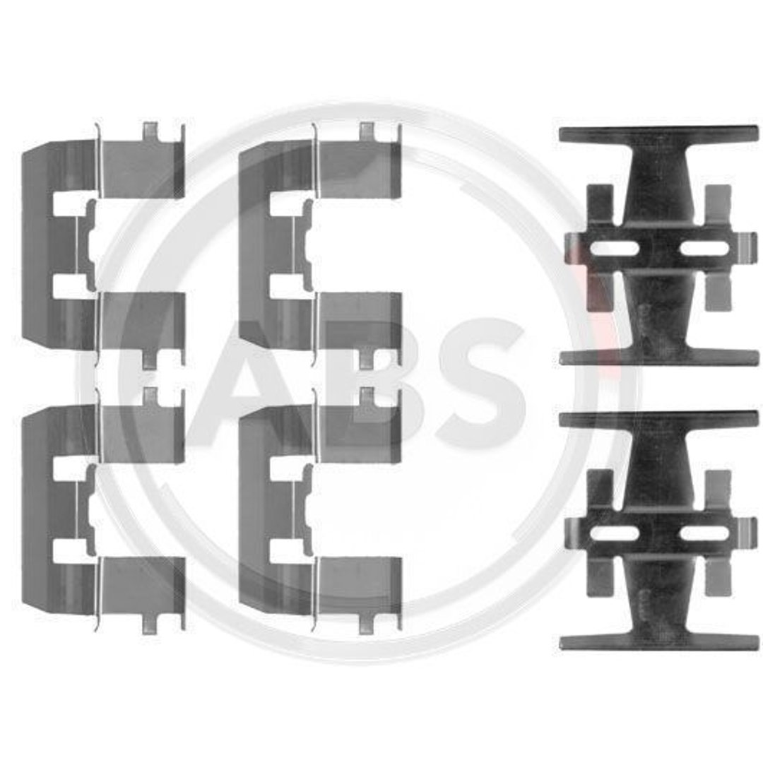 ABS All Brake Systems ABS 1208Q zestaw akcesoriów, okładzina hamulca tarczowego 1208Q