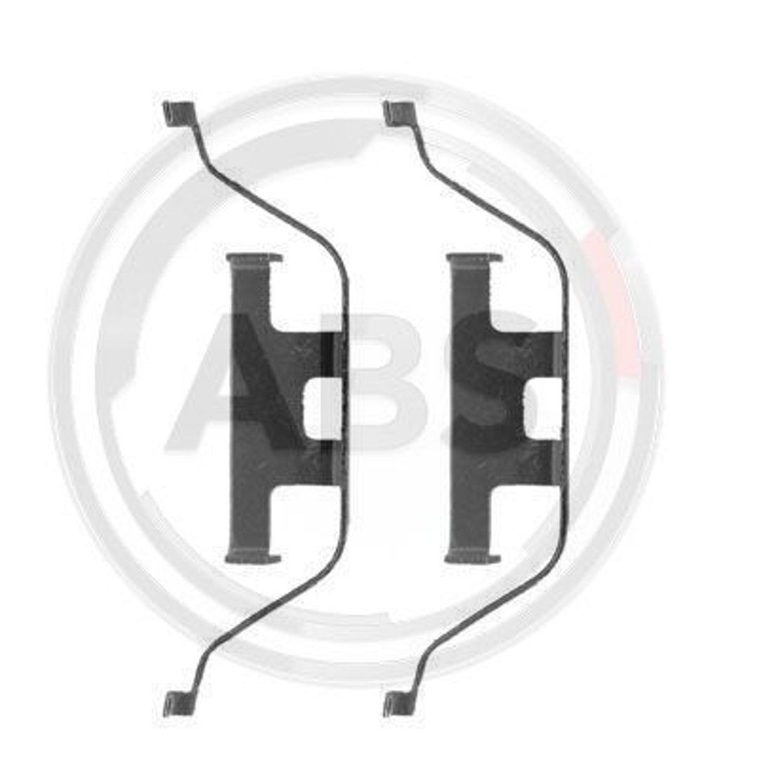 ABS All Brake Systems ABS 1201Q zestaw akcesoriów, okładzina hamulca tarczowego 1201Q