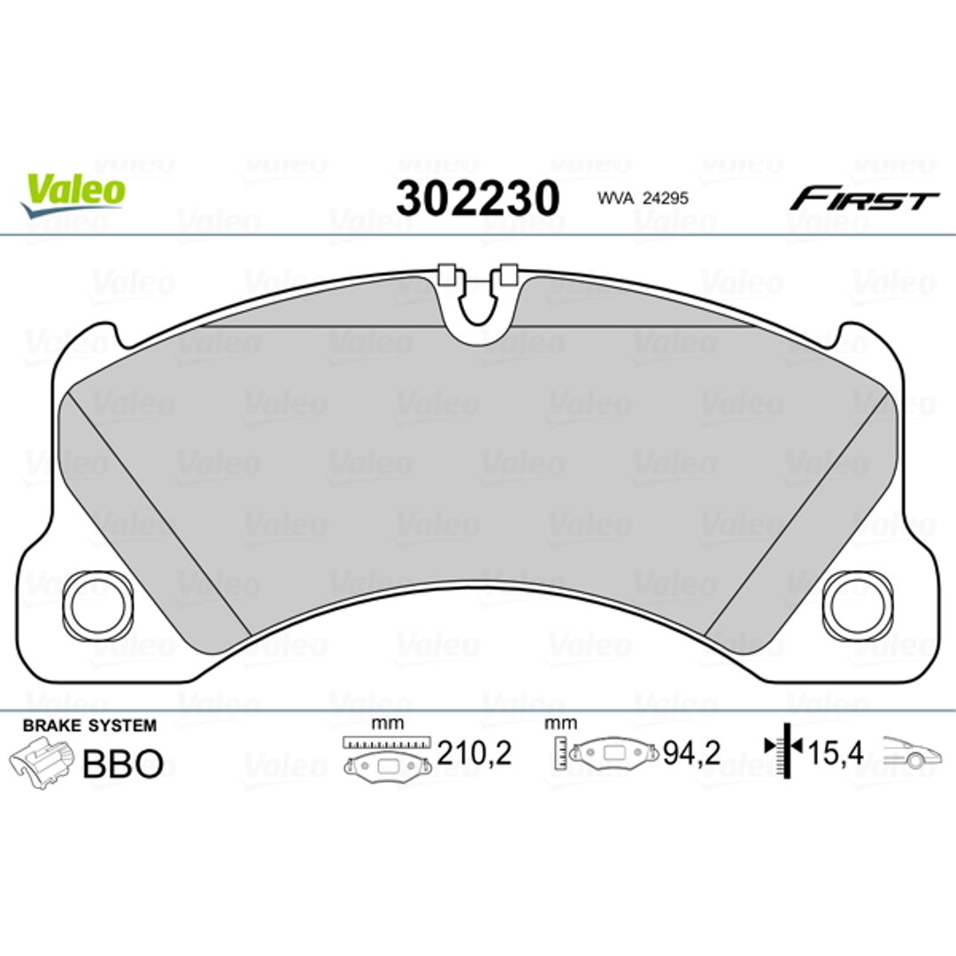 Klocki hamulcowe - komplet VALEO 302230