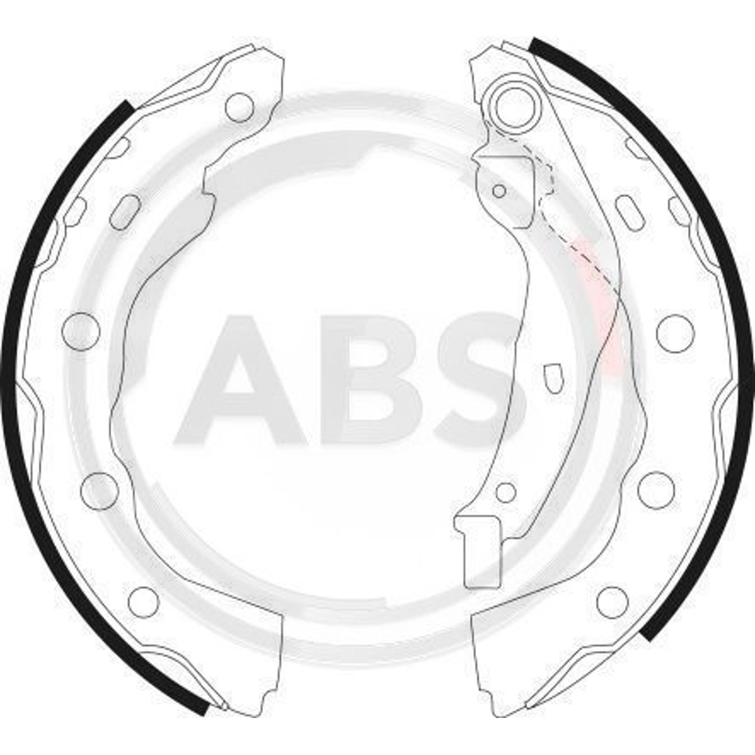 A.B.S. Szczęki hamulcowe A.B.S. 9063 5320080EC0 9063