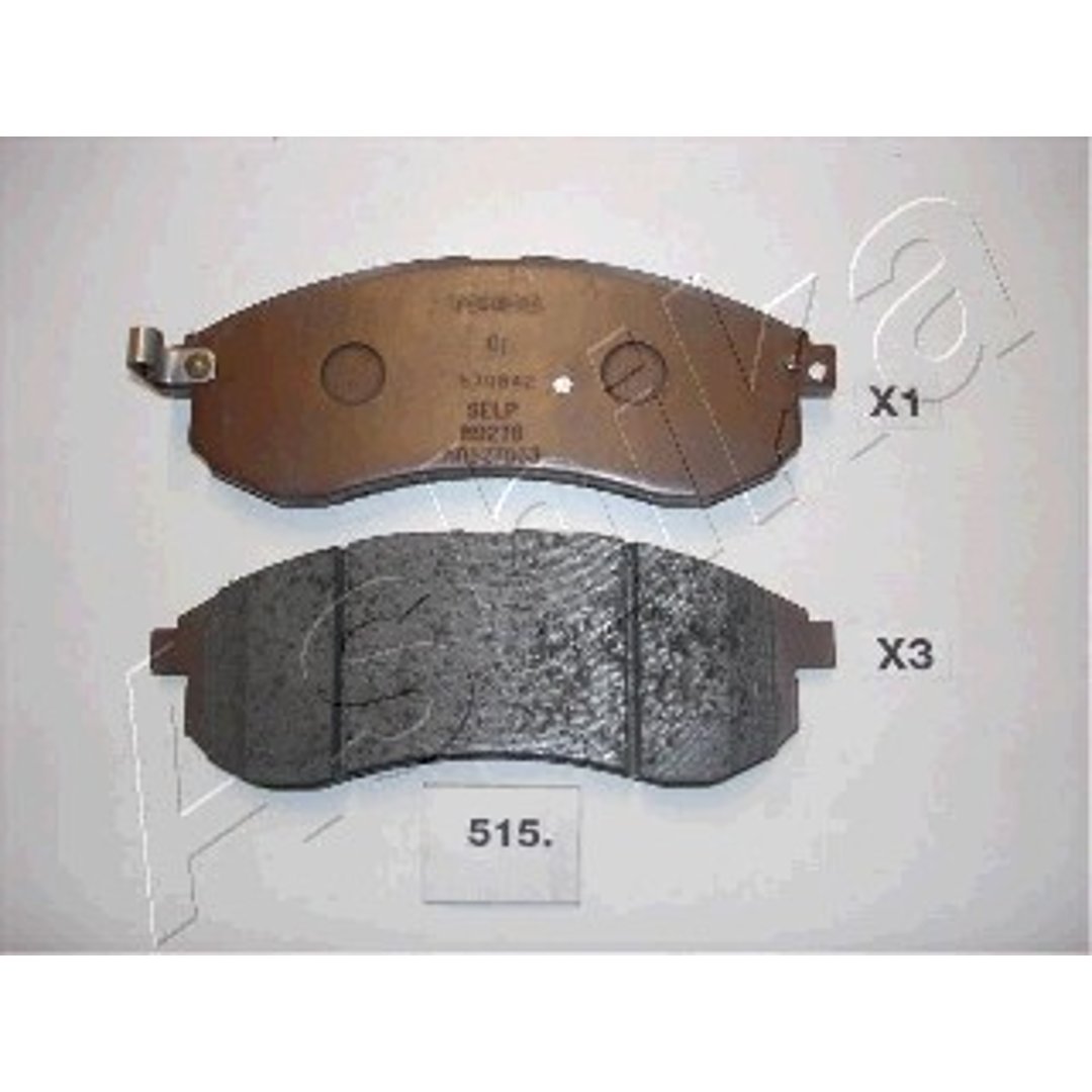 Ashika Zestaw klocków hamulcowych, hamulce tarczowe 50-05-515
