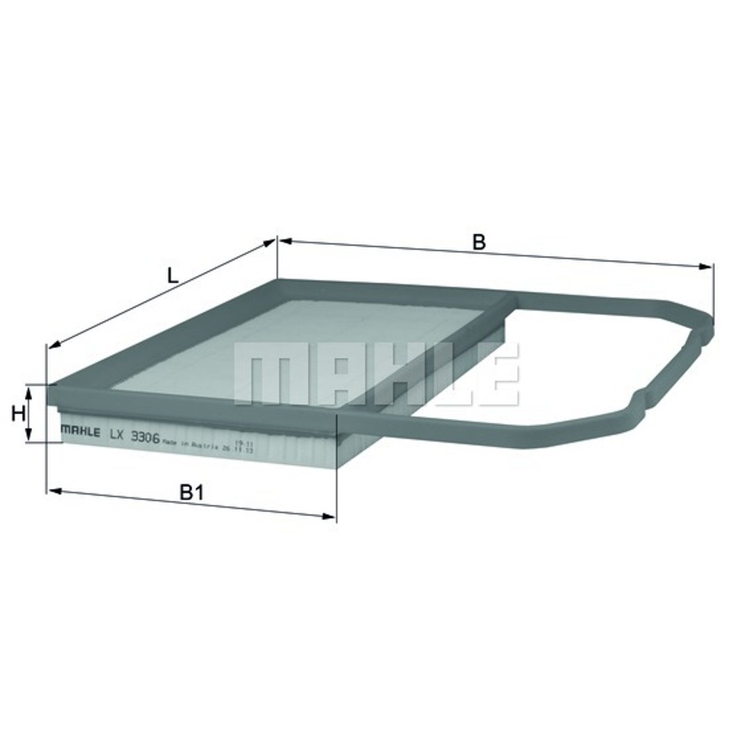 Mahle knecht lx3306 filtr powietrza LX3306