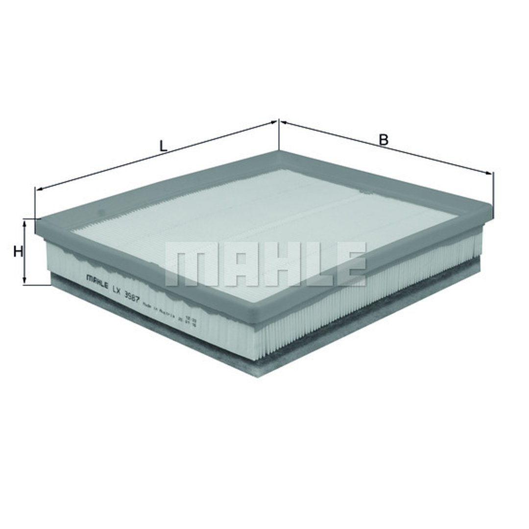 Mahle FILTR POWIETRZA KNECHT LX 3987 CITROEN C4 14- C3 15- BERLINGO 14- PEUGOT 2008 15- 508 14- EXPERT 16 LX 3987