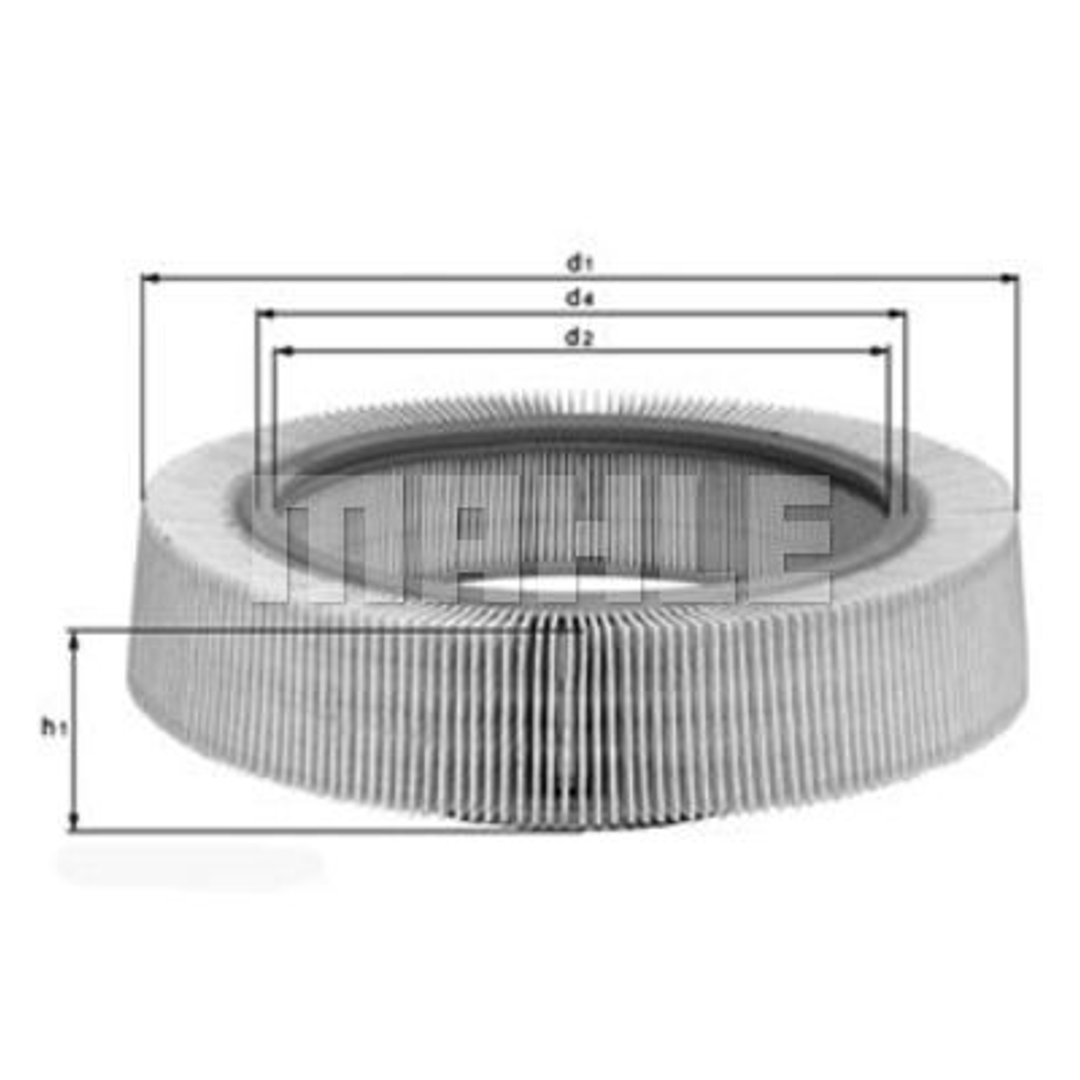 Mahle Knecht mahle knecht LX 61 filtr powietrza LX 61