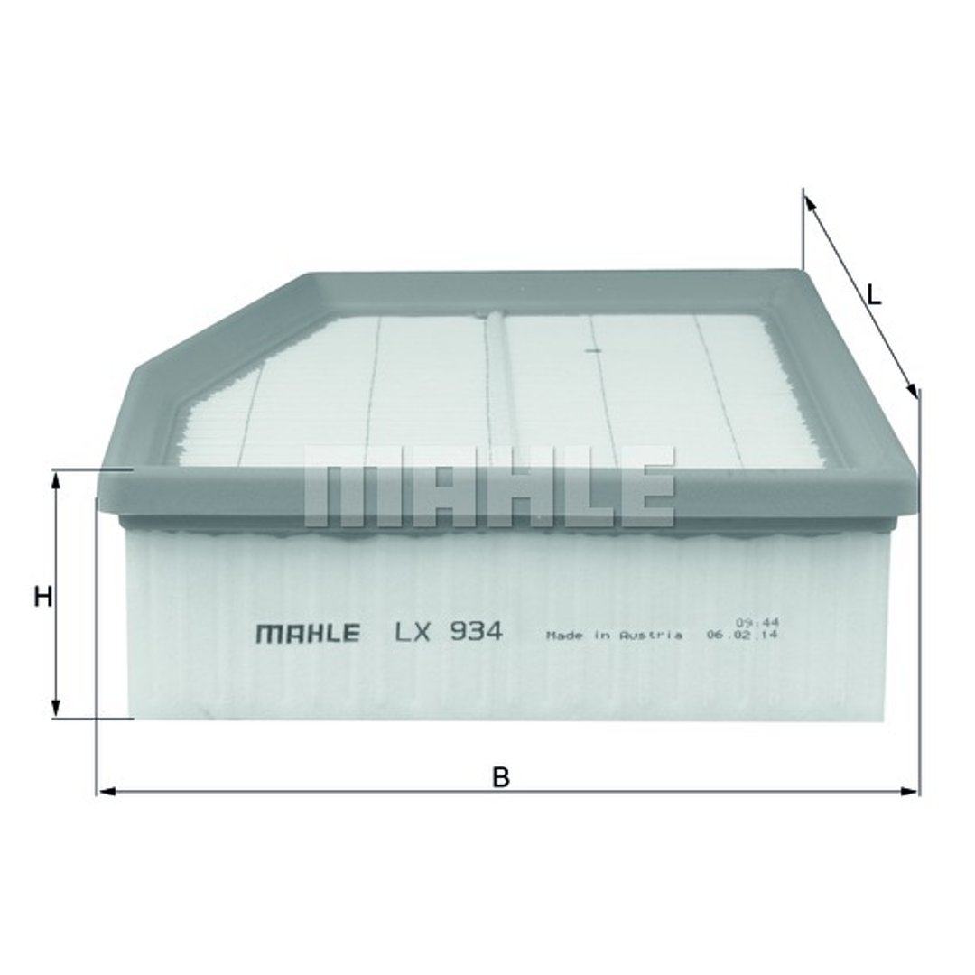Mahle LX934 - Filtr powietrza - Filtry Knecht/