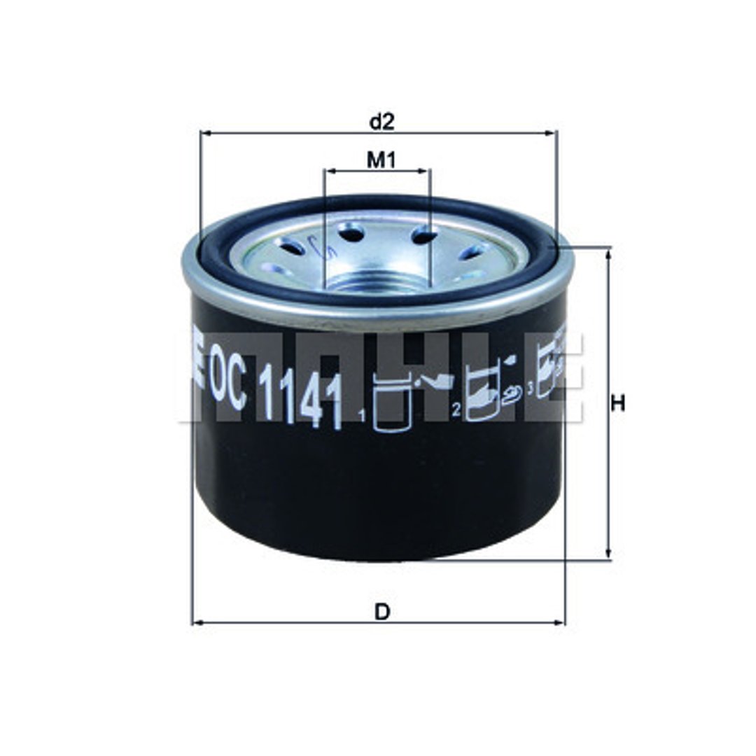 MAHLE OC 1141 filtr oleju