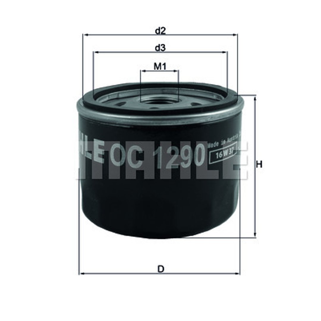 Knecht Filtr oleju OC 1292 OC 1292