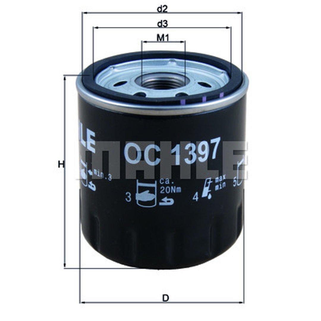 Knecht Filtr oleju OC 1397 OC 1397