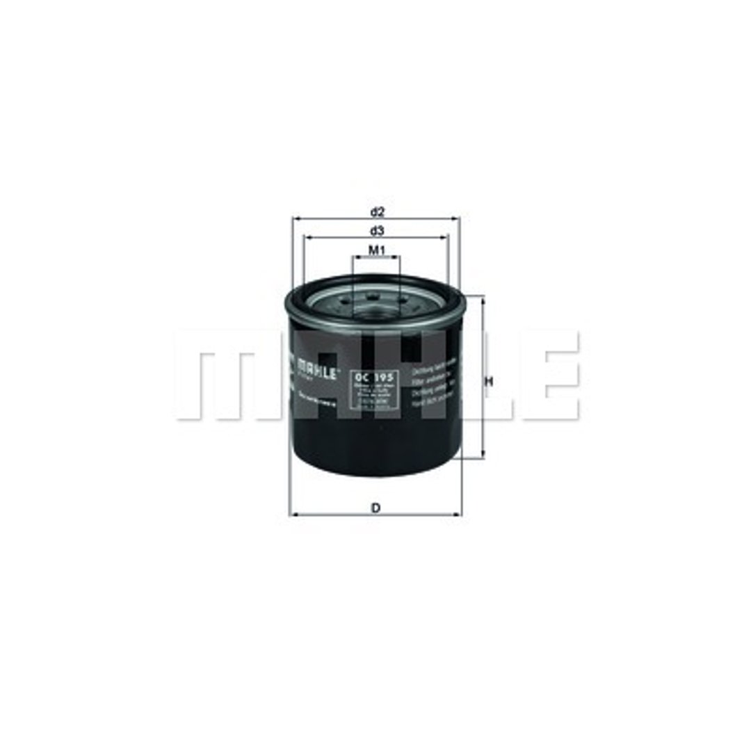 KNECHT Filtr oleju KNECHT OC 195