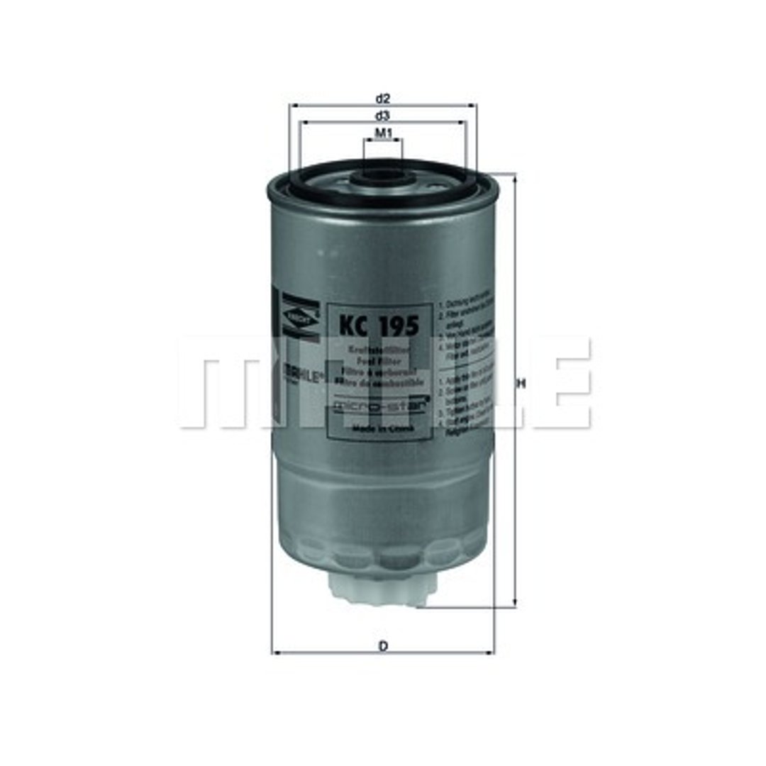 Mahle Knecht KC 195 filtr paliwa