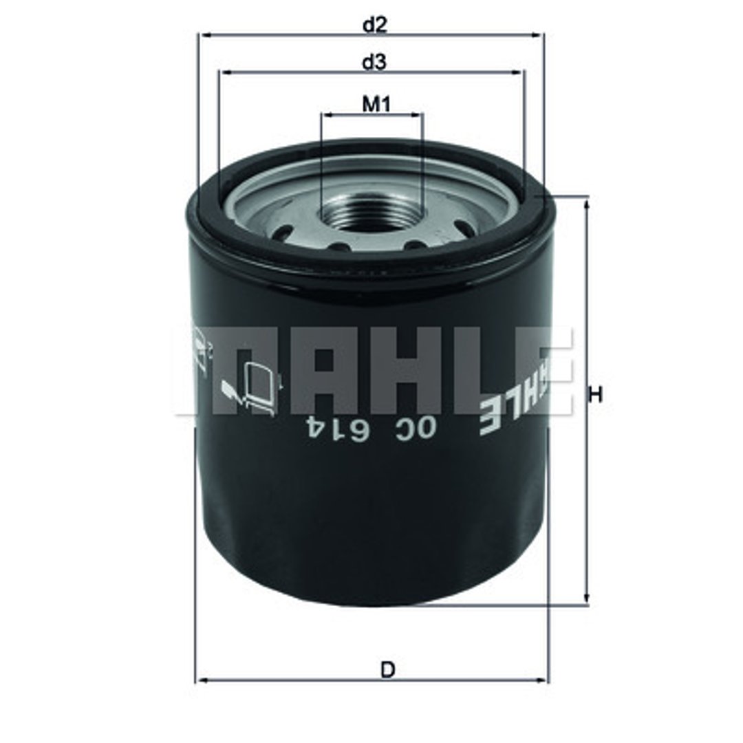 Knecht Filtr oleju OC 615