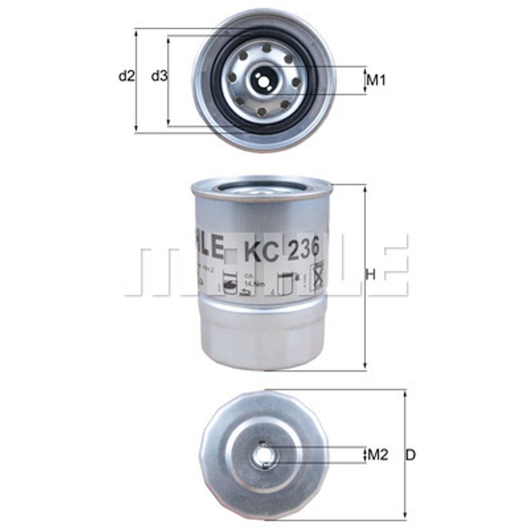 Filtr paliwa Mahle KC 236