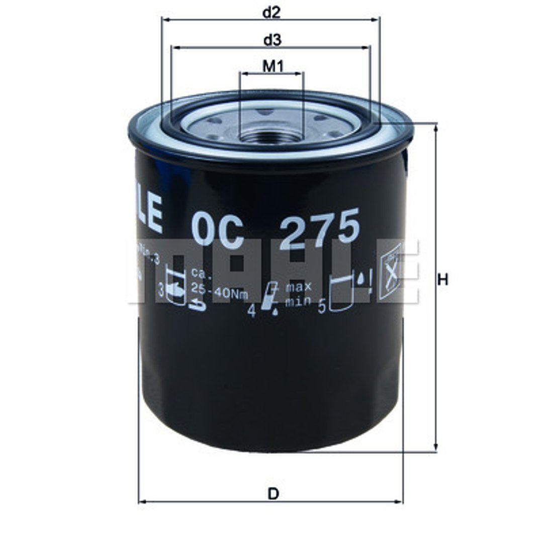 Filtr oleju Mahle OC 275