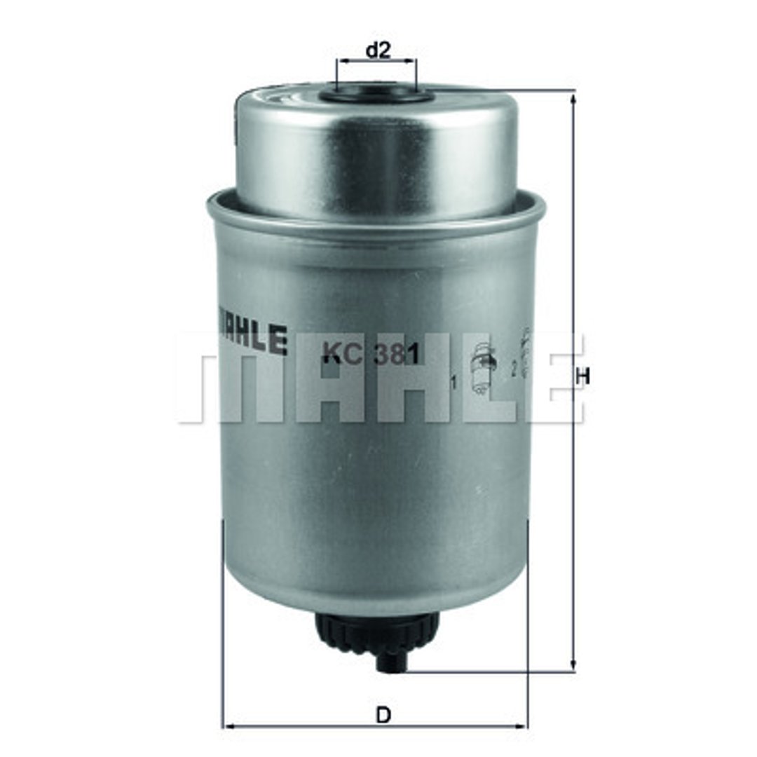 Filtr paliwa Mahle KC 381