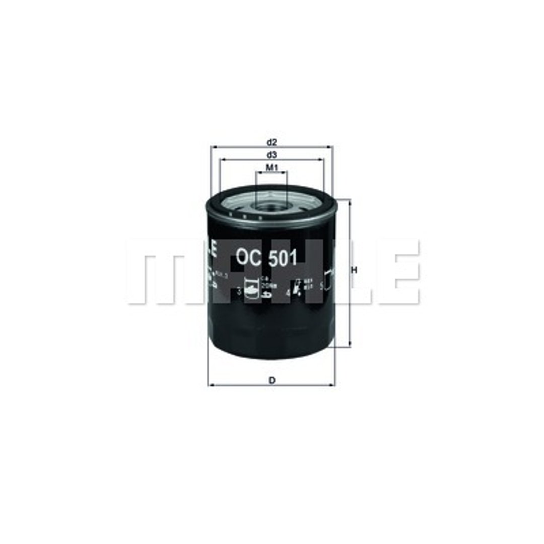 Filtr oleju KNECHT OC 501
