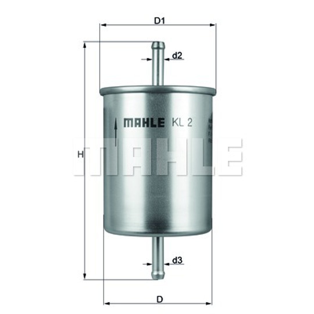 Mahle FILTR PALIWA KNECHT KL 2 AUDI/FORD/SEAT/SKODA/VW KL 2