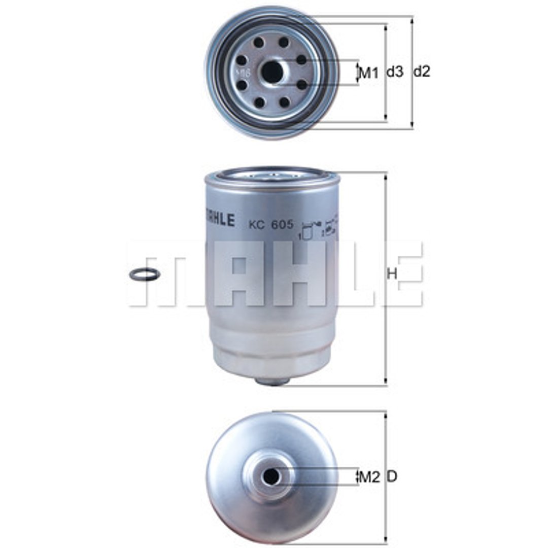 Filtr paliwa Mahle KC 605D